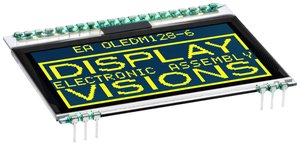 Wyświetlacz OLED DISPLAY VISIONS EAOLEDM128-6GGA (S x W x G) 55 x 43 x 3.3 mm