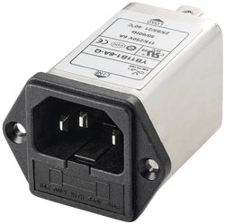 Filtr sieciowy TRU COMPONENTS TC-10101432, 250 V/AC, 6 A, 0.8 mH