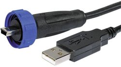Adapter USB na mini USB B z kablem Bulgin PX0441/2M00, 1 szt.