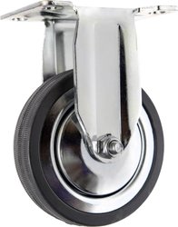 TOOLCRAFT TO-5137932 Kółko stałe gumowe 100 mm z płytką montażową  Maksymalne obciążenie: 80 kg