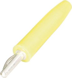 Wtyk lamelowy Złącze męskie proste Średnica pinu: 2 mm żółty Schnepp F 2000 1 szt.