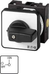 Łącznik krzywkowy  20 A 1 x 90 ° szary, czarny Eaton T0-2-15679/E 29387 1 szt.