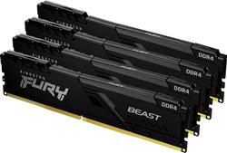 Kingston FURY Beast Pamięć robocza do PC - zestaw  DDR4 32 GB 4 x 8 GB  2666 MHz 288 pin DIMM CL16 KF426C16BBK4/32
