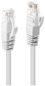 Kabel LAN LINDY 48095, 1 szt., RJ45, CAT 6, U/UTP, 5.00 m, biały