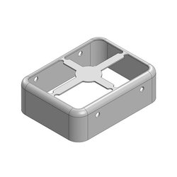 26,3 x 19,8 x 8,1 mm Dwuczęściowa bezszwowa osłona RF/osłona EMI RAMA (CRS) Ekranowa rama osłonowa Masach TECH EMI/RFI-Abschirmung MS263-20F, 1 szt.