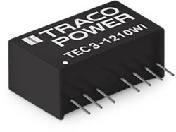 Przetwornica DC/DC, do PCB TracoPower TEC 3-1222WI TEC 3-1222WI, SIL-8, 3 W, 125 mA, 1 szt.
