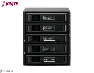 JJ-N-56TM dla 5 x 6,4 cm (2,5&quot,)/8,9 cm (3,5&quot,) dysków twardych/SSD 12G JouJye JJ-N-56TM Obudowa na dysk twardy 2,5'' SAS, SATA