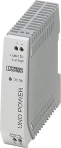 Zasilacz na szynę DIN Phoenix Contact UNO-PS/1AC/15DC/30W 2903000  15 V/DC 2 A 30 W Ilość wyjść:1 x