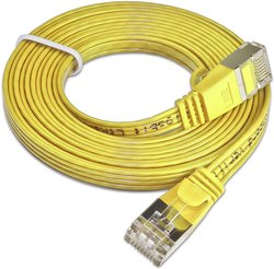 Kabel LAN Slim Wirewin PKW-STP-SLIM-KAT6 2.0 GE, 1 szt., RJ45, CAT 6, U/FTP, 2.00 m, żółty