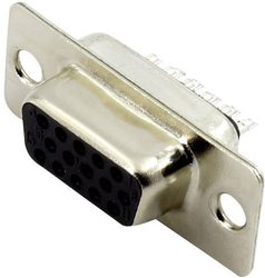 Złącze żeńskie D-Sub Connfly DS1035-15FBNSISS, rzędy: 3, styki: 15, 180 °, 1 szt.