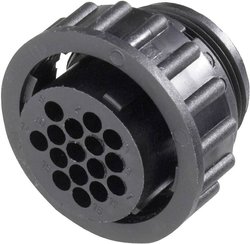 Gniazdo CPC TE Connectivity 182642-01/182642-1, z nakrętką, 16-pin, 5000 MOhm