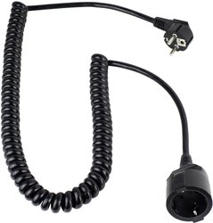 Przedłużacz AS Schwabe 70410,230 V/50 Hz, 16 A, 3600 W, Czarny