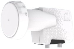 Inverto HOME PRO Twin-LNB  Ilość uczestników: 2 Rozmiar zasilenia: 40 mm  biały