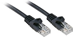 Kabel LAN LINDY 48196, 1 szt., RJ45, CAT 6, U/UTP, 7.50 m, czarny