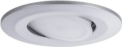 Oprawa wpuszczana Calla LED obrotowa IP65 okrągła 90mm 30° 6.5W 465lm 230V 4000K mat chrom Lampa łazienkowa LED do wbudowania Paulmann Calla 99932   6.5 W chrom (matowy) 465 lm