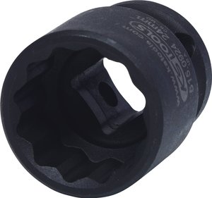 Nasadka udarowa 1/2&quot, 12-kątna, krótka, 24mm Nasadka udarowa  KS Tools  515.0924  1 szt.