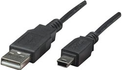 Kabel USB Manhattan, USB 2.0, Złącze męskie USB-A, Złącze męskie USB Mini-B, 1.80 m