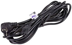 Kabel Akyga AK-PC-05A [1x złącze żeńskie IEC C13 - 1x złącze męskie z uziemieniem] 5.00 m
