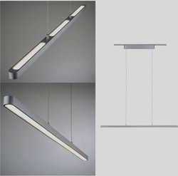 Lampa sufitowa, podwieszana Paulmann URail Pendel Lento 95375  41 W chrom