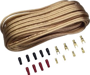 Kabel głośnikowy z zaciskami Sinuslive, 2x4 mm2,10 m