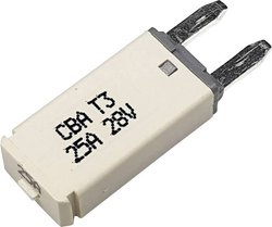 Wyłącznik instalacyjny nożowy Hansor Circuit Breaker Mini, type 3. Manual Reset, 25A CBA3 Series 25A, 28 V, 25 A, 1 szt.