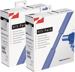 Rurka termokurczliwa bez kleju HellermannTyton HIS-PACK-1.6/0.8-PO-X-CL 300-30163, 2:1, od 1.60 mm do 0.80 mm, 10 m