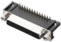 Listwa żeńska D-Sub encitech DRB-25F-TBG-110 2103-2100-13, rzędy: 2, styki: 25, 90 °, 1 szt.