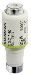 Siemens 5SD450 Wkładka bezpiecznika Rozmiar bezpiecznika = DIII 35 A 500 V 1 szt.