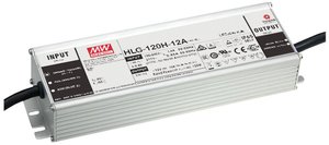 Mean Well HLG-120H-12AB Sterownik LED  Stałonapięciowy 120 W 5 - 10 A 10.8 - 13.5 V/DC Ściemniacz, Funkcja ściemniania 3 w 1, Regulowany, Układ PFC, Outdoor, Zabezpieczenie przed przeciążeniem, Zabezpieczenie przed przepięciem, Montaż w strefach zagrożony