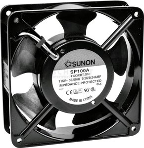 Wentylator osiowy Sunon A2123HST, 230 V/AC, 161.36 m³/h, (D x S x W) 120 x 120 x 38 mm