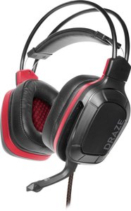 Zestaw słuchawkowy do gier DRAZE - na PC / PS5 / PS4 / Xbox SeriesX / S / Switch, czarny Słuchawki wokółuszne SpeedLink DRAZE SL-450312-BK Stereo czarno-czerwony