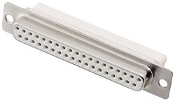 Listwa żeńska D-Sub encitech DBC37-SS-W 2108-0190-14, rzędy: 2, styki: 37, 180 °, 1 szt.