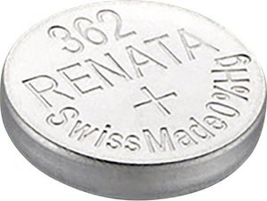 Bateria guzikowa, srebrowo-tlenkowa Renata 362 Bateria guzikowa Renata 362, 1,55 V, 24 mAh