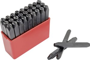 Punce Mannesmann 243-B-3MM, litery A-Z, wys. 3 mm