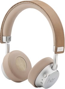 Zestaw słuchawkowy On Ear HER HF8 41-10001  beżowy, srebrny