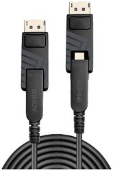Lindy 38482 Kabel DisplayPort 30m Mini DisplayPort Czarny Kabel LINDY 38482, 8K, 30.00 m
