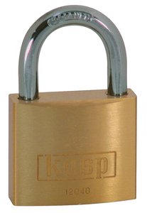 Kłódka Kasp K12025 25 mm Zamykana na klucz   z zamkiem kluczykowym