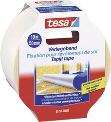 Taśma do dywanów tesa® — dwustronnie klejąca, do układania wykładzin dywanowych i wykładzin podłogowych z PVC Taśma do wykladzin tesa  55731-00011-11 REMOVABLE (D x S) 10 m x 50 mm 10 m 1 szt.