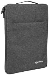 Torba na notebooka Manhattan Seattle 15,6",, wodoodporna, wewnętrzna i przednia komora, uchwyt do przenoszenia, antracyt Etui, futerał na laptopa Manhattan Seattle, 39,6 cm (15,6'') , (S x W x G) 270 x 400 x 25 mm, antracytowy