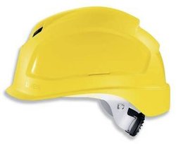 Żółty hełm ochronny uvex pheos BS-WR z wentylacją Kask ochronny uvex pheos 9772131 1 szt.