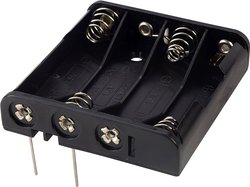 Komora baterii TRU COMPONENTS BH441P 4 x AAA, Pin stykowy