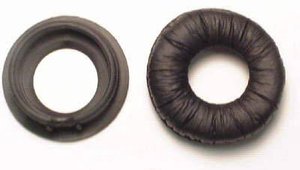 Plantronics 46186-01 poduszka na słuchawki czarna skóra syntetyczna 1 szt. Plantronics 46186-01 Zestaw słuchawkowy, nauszniki  CS60
