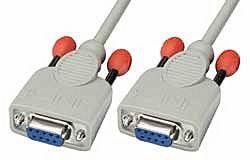 Kabel szeregowy LINDY 31577, [1x złącze żeńskie D-SUB 9-pin - 1x złącze żeńskie D-SUB 9-pin], 3.00 m
