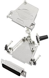 Zestaw listew męskich D-Sub TRU COMPONENTS TCD45ZF25HDP44K 7709284, rzędy: 3, styki: 44, 45 °, 1 szt.