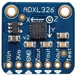 ADXL326 - 5V ready triple-axis accelerometer (+-16g analog out) Płyta rozszerzeń Adafruit 1018 Czujnik przyspieszenia 1 szt.