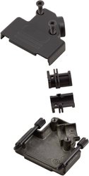 Obudowa złącza D-SUB Ilość styków: 9 metal 45 ° czarny MH Connectors MHD45ZK-9-BK-K 1 szt.