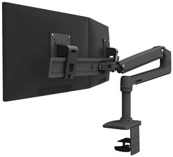 Uchwyt do monitora, stołowy Ergotron LX Dual Arm Direct Desk Mount 38,1 cm (15'') - 63,5 cm (25'')