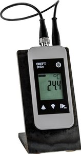 Sonda do pomiaru temperatury szef urządzenia sondy wkłuwana, z czujnikiem 1,5 mm, szary Termometr typu Pt1000 LH - Ludwig Heer CHEF'S PROBE-00-1.5 609874, -200 - 450 °C