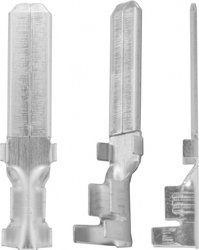 Złączki płaskie, nieizolowane 6,3 x 0,8 mm, mosiądz ocynoway