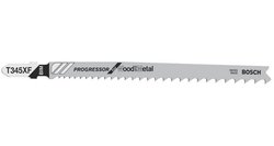 Brzeszczot do wyrzynarki T 345 XF, Progressor for Wood and Metal, zestaw 25 sztuk Bosch Accessories 2608634995 25 szt.